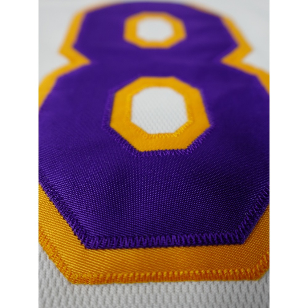 Nike Basketball Jersey Mens XL White Good Kobe Bryant 8 Lakers NBA Authentic 48 - Picture 15 of 16